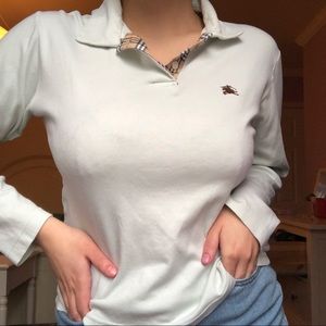 AUTHENTIC BURBERRY LONG SLEEVED POLO